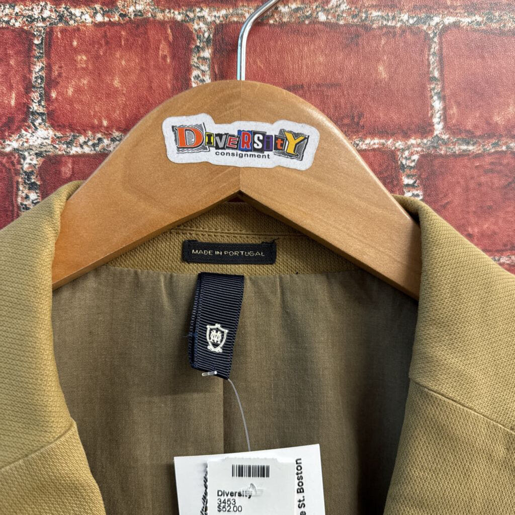 Massimo Tutti Cotton-Canvas Casual Blazer Tan Men’s Size L