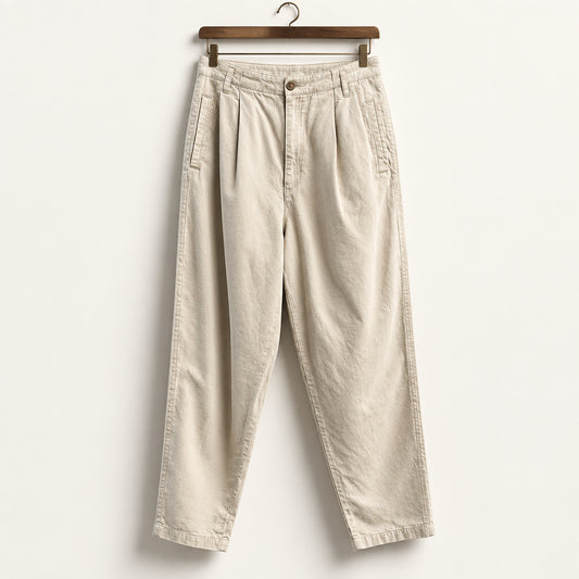 Vintage Hunt Club Pleated Linen Pants Creme Ladies Size 6