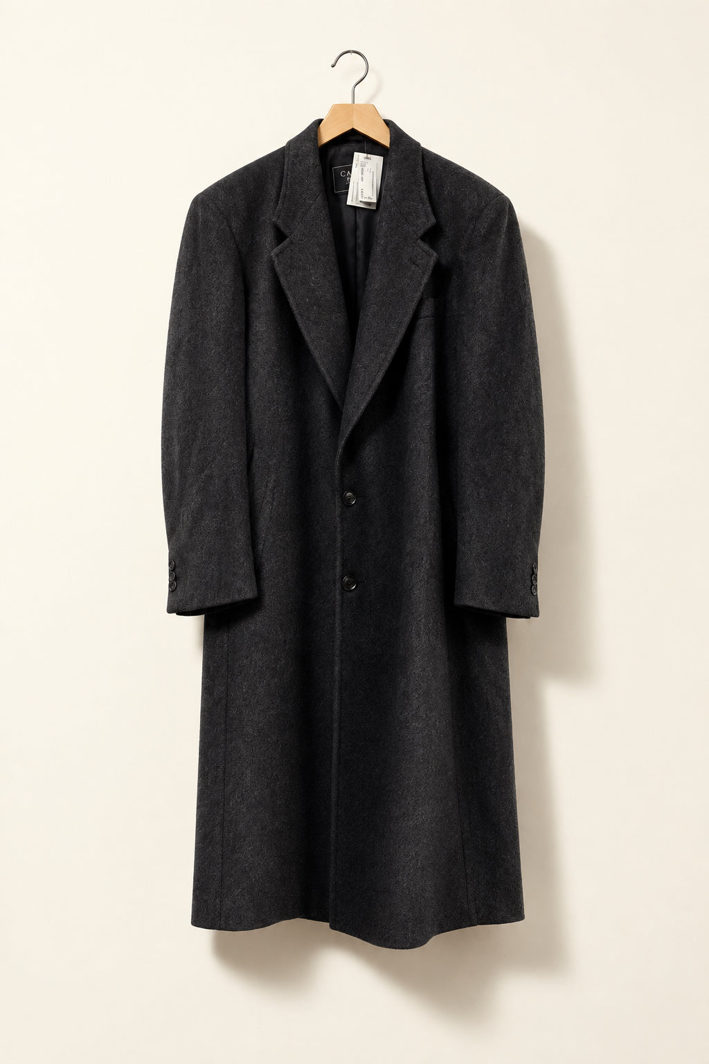 Christian Dior Monsieur Vintage Overcoat Wool Grey Men’s Size XL