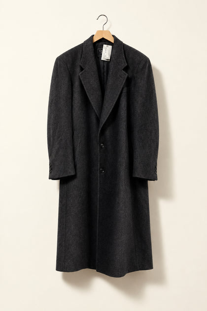 Christian Dior Monsieur Vintage Overcoat Wool Grey Men’s Size XL