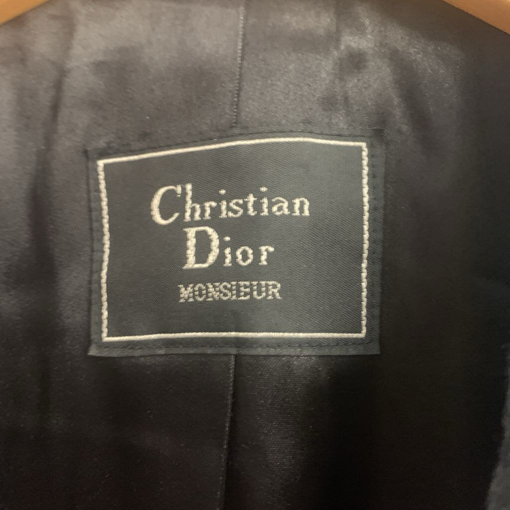 Christian Dior Monsieur Vintage Overcoat Wool Grey Men’s Size XL