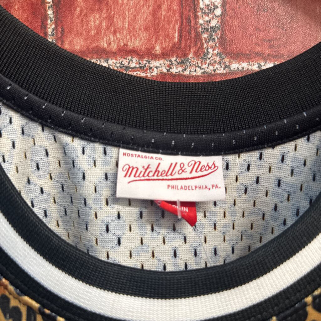 Mitchell & Ness x McLaren Racing Jersey Leopard Print Top Brown/White/Black Men’s Size 2XL