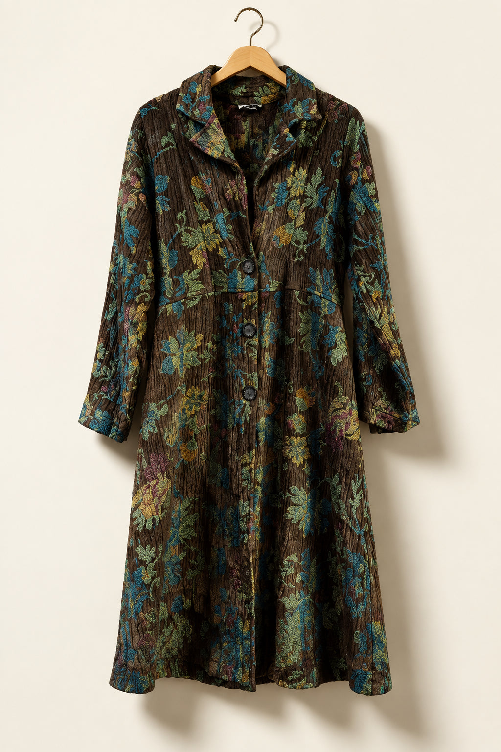 Habitat Vintage Tapestry Jacket Long Leaves Brown/Multi Size L