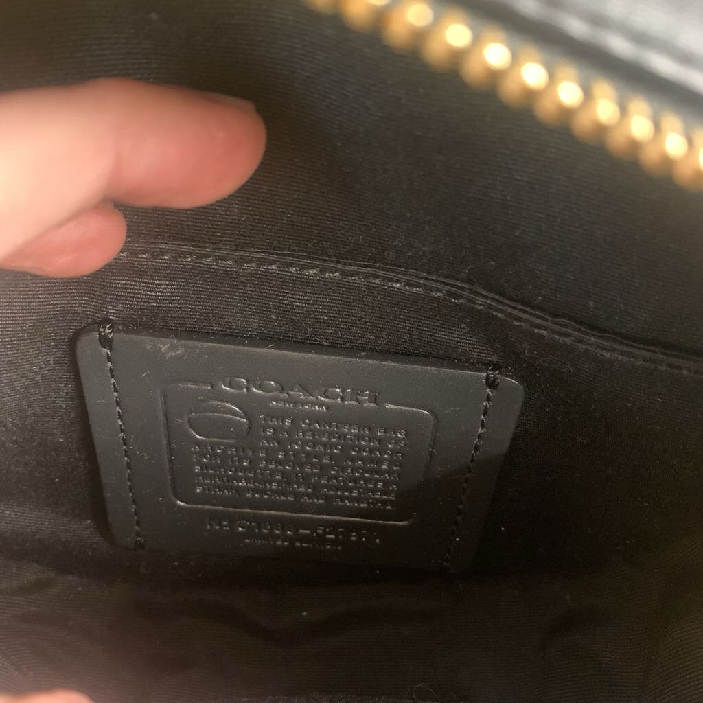 Coach Canteen Crossbody Bag Leather Black