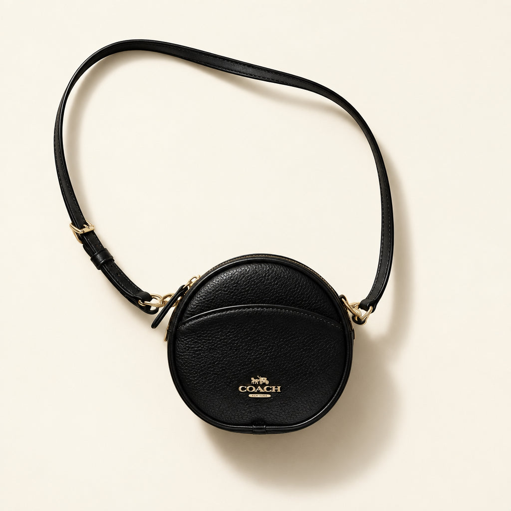 Coach Canteen Crossbody Bag Leather Black