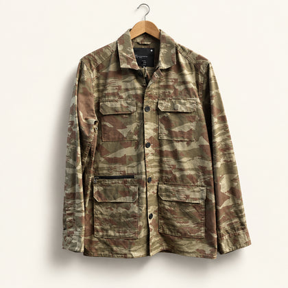 Tavik Beach Culture Camo Utility Jacket Brown Men’s Size S