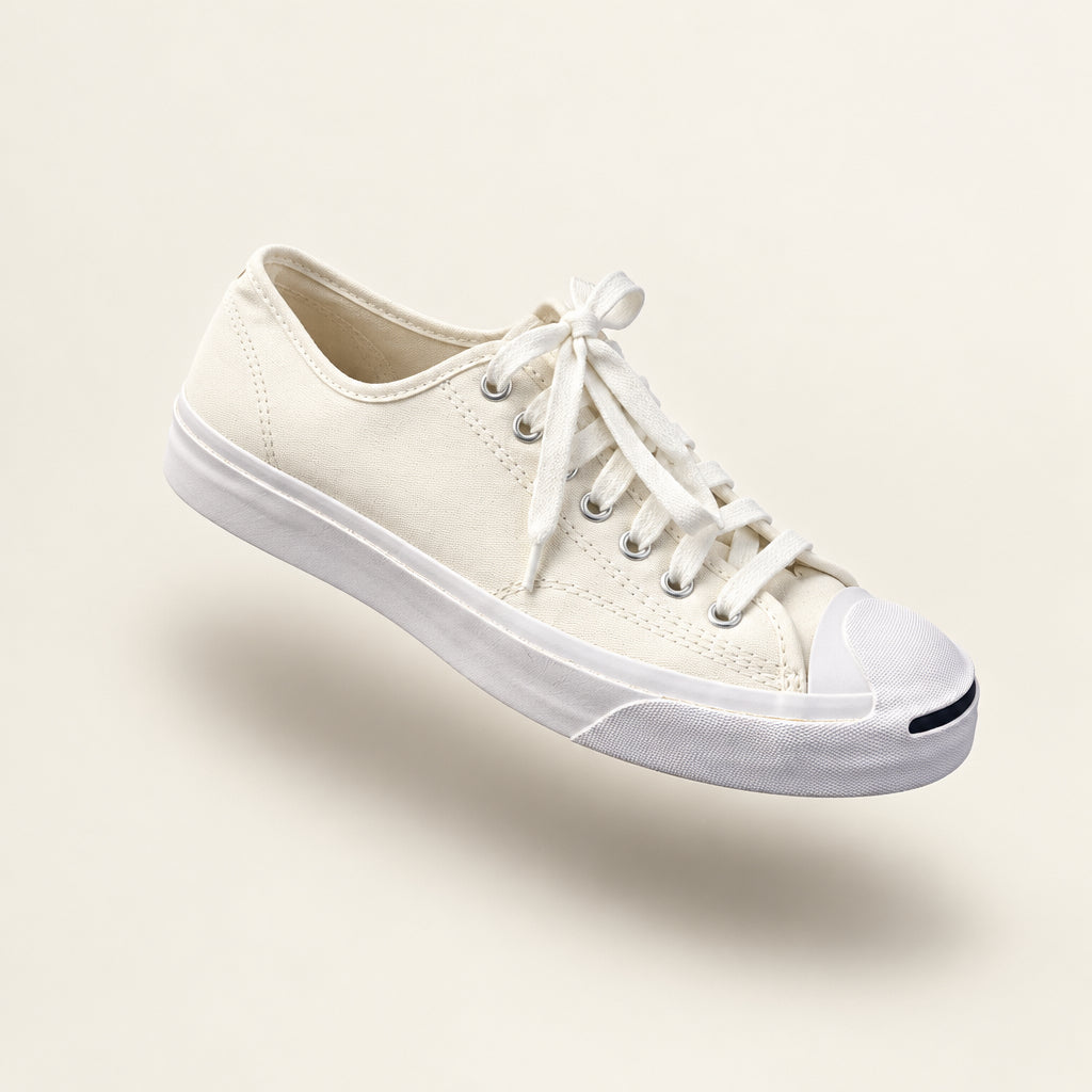 Converse Jack Purcell Low Top Sneakers Beige/White Size 8.5M