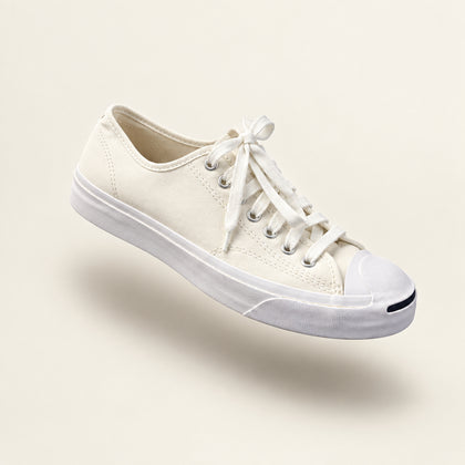 Converse Jack Purcell Low Top Sneakers Beige/White Size 8.5M