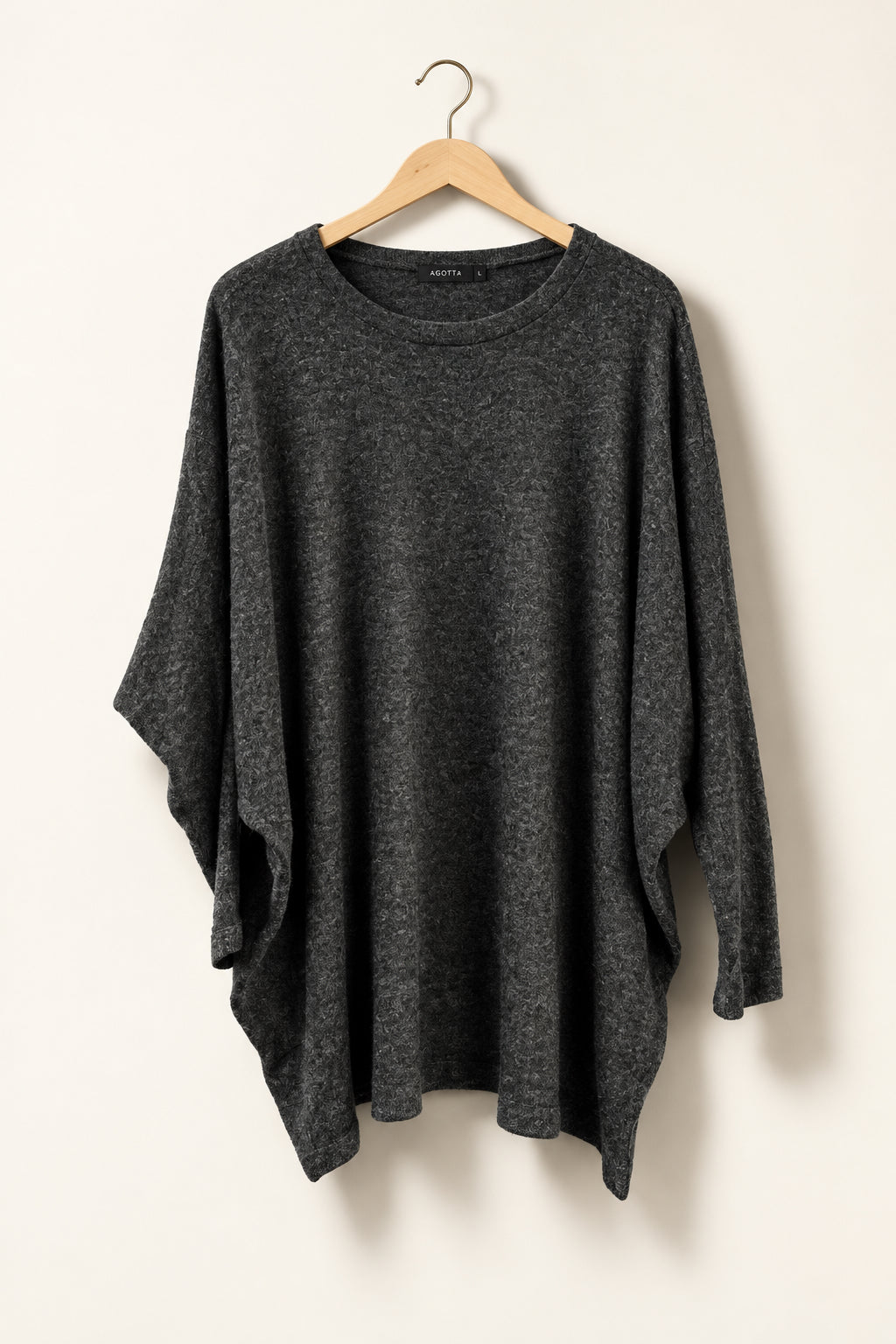 Audrey 3+1 Sweater Oversized Small Sleeves Grey Ladies Size 3XL