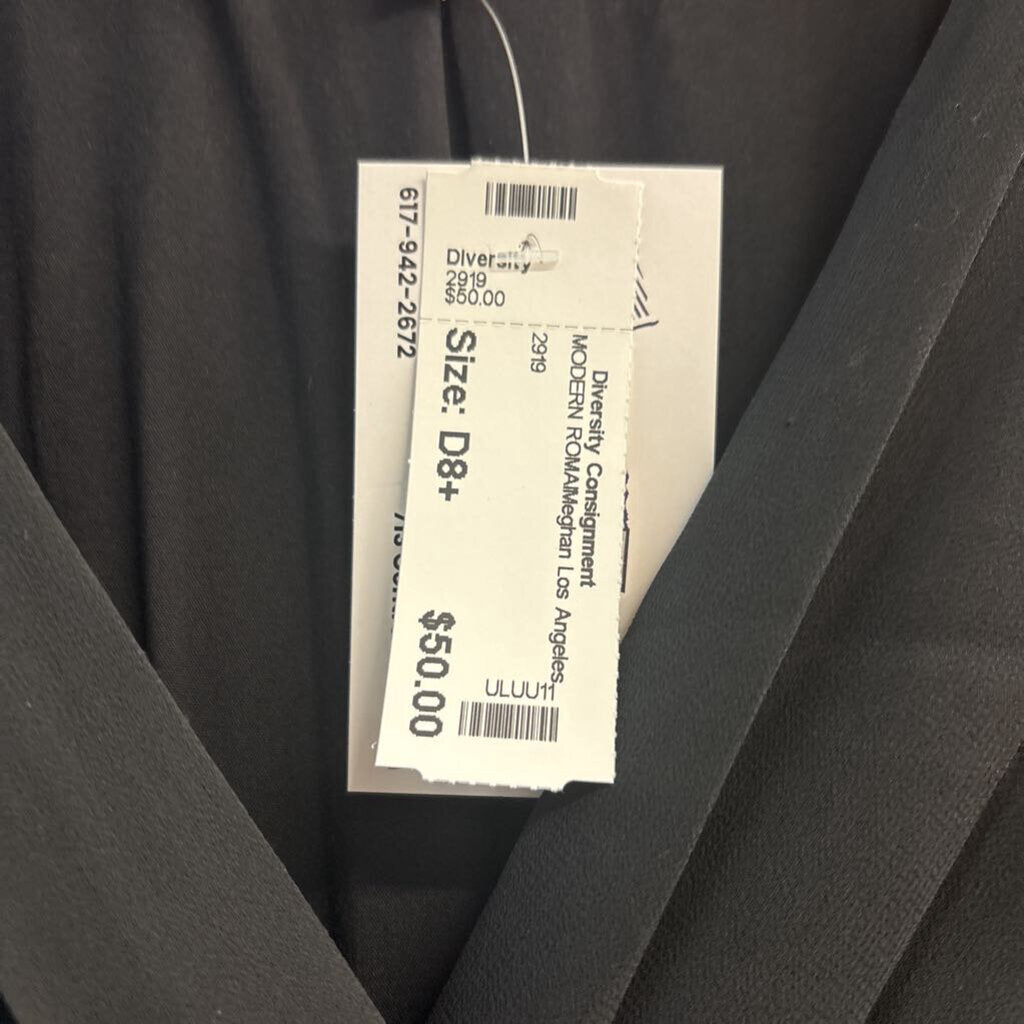 Meghan Los Angeles Maxi Dress Wrap Top Black Size 2XL