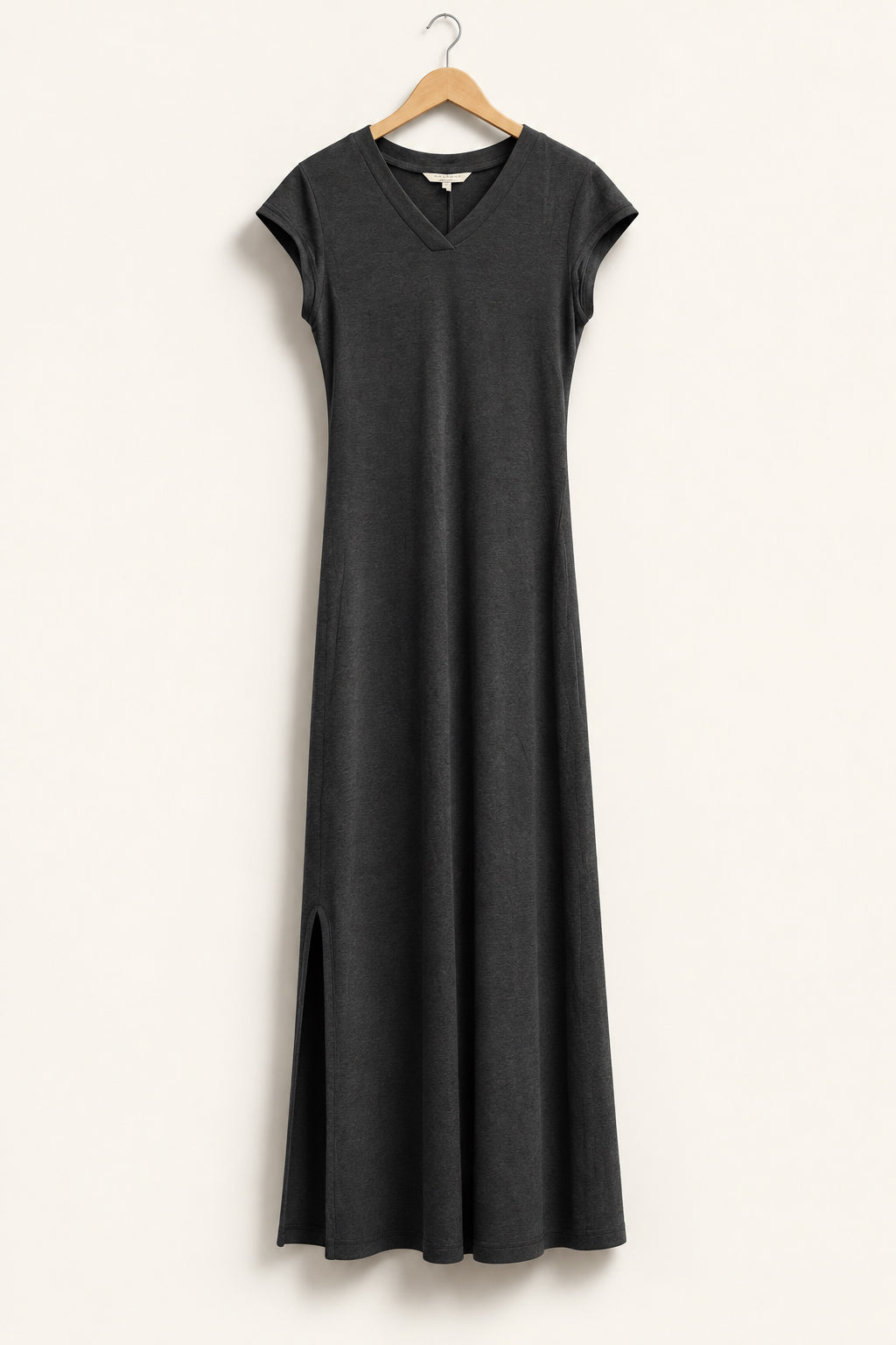 Alexia Admore Maxi Dress Side Slits Heather Grey Ladies Size M
