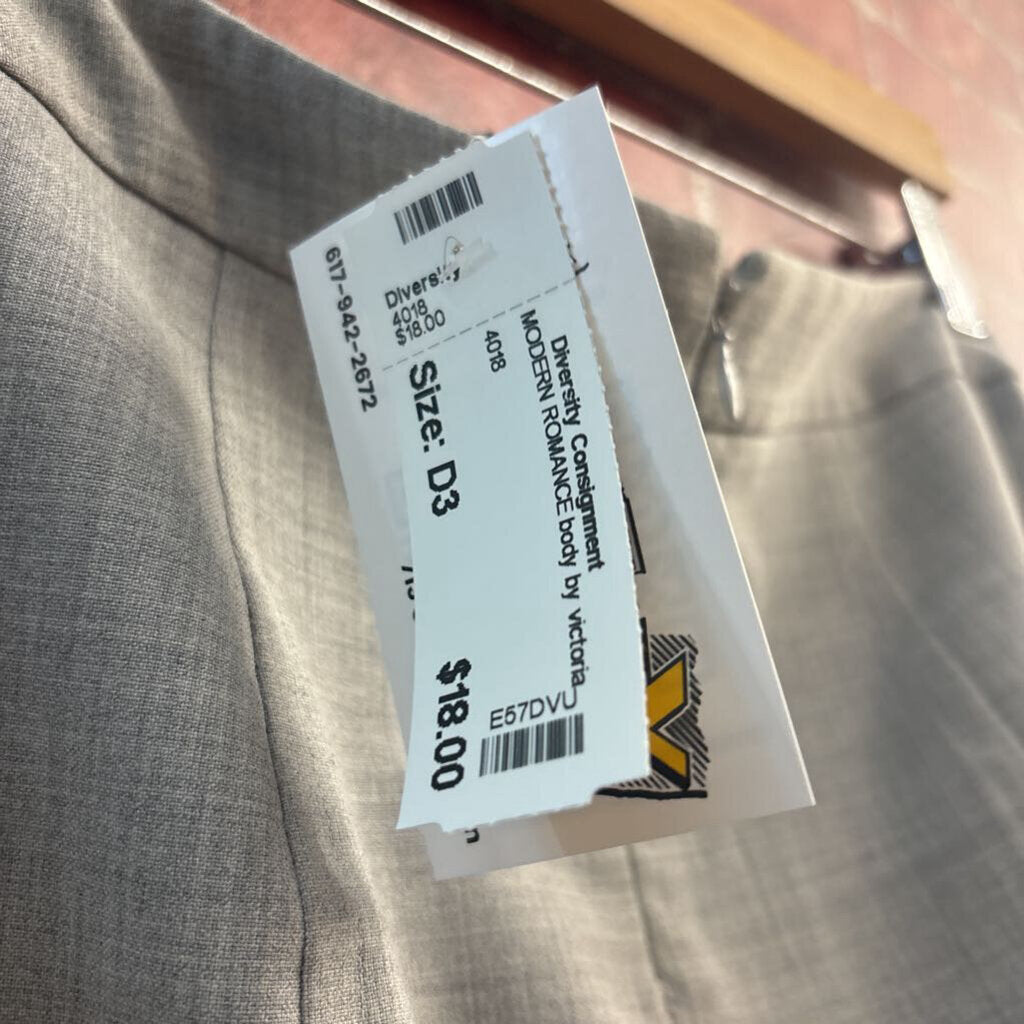 Body by Victoria Pencil Skirt Heather Grey Ladies Size 2