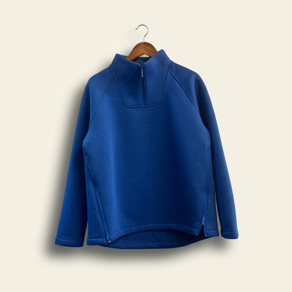 NWT The North Face Quarter Zip Pullover Heather Blue Ladies Size XL