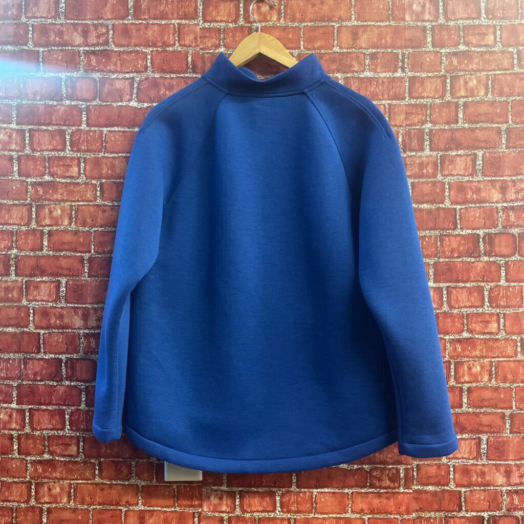 NWT The North Face Quarter Zip Pullover Heather Blue Ladies Size XL