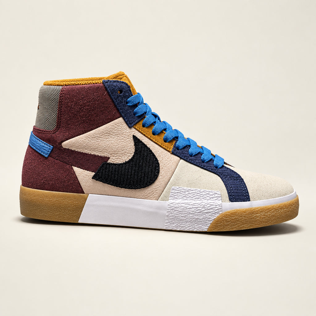 Nike SB Zoom Blazer High Top Sneaker Mosaic Multi Size 8.5L *HAS BOX*