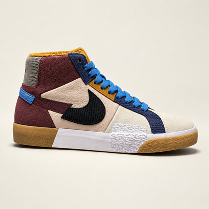 Nike SB Zoom Blazer High Top Sneaker Mosaic Multi Size 8.5L *HAS BOX*