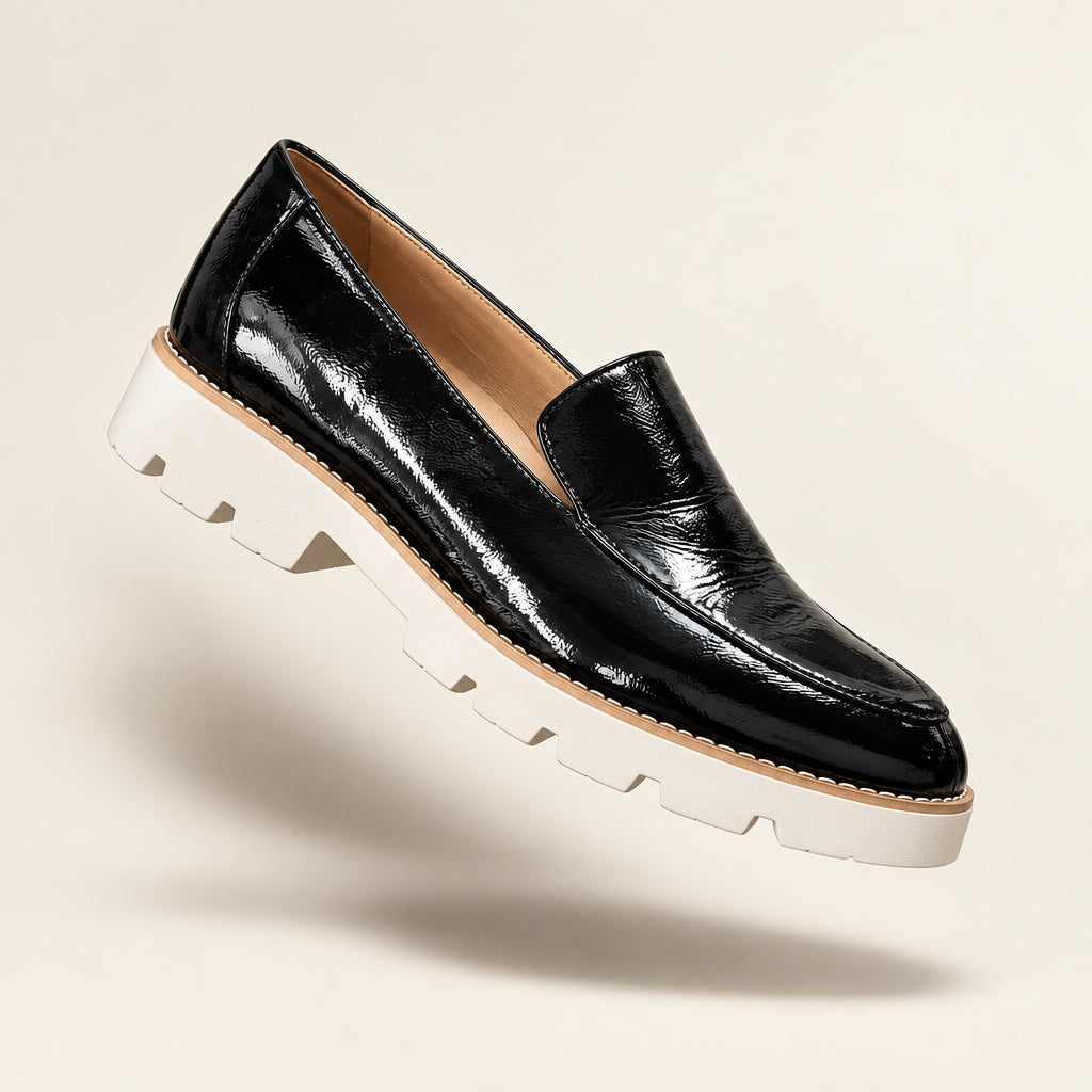 Vionic Slip On Shoe Patent Leather Black Size 10L