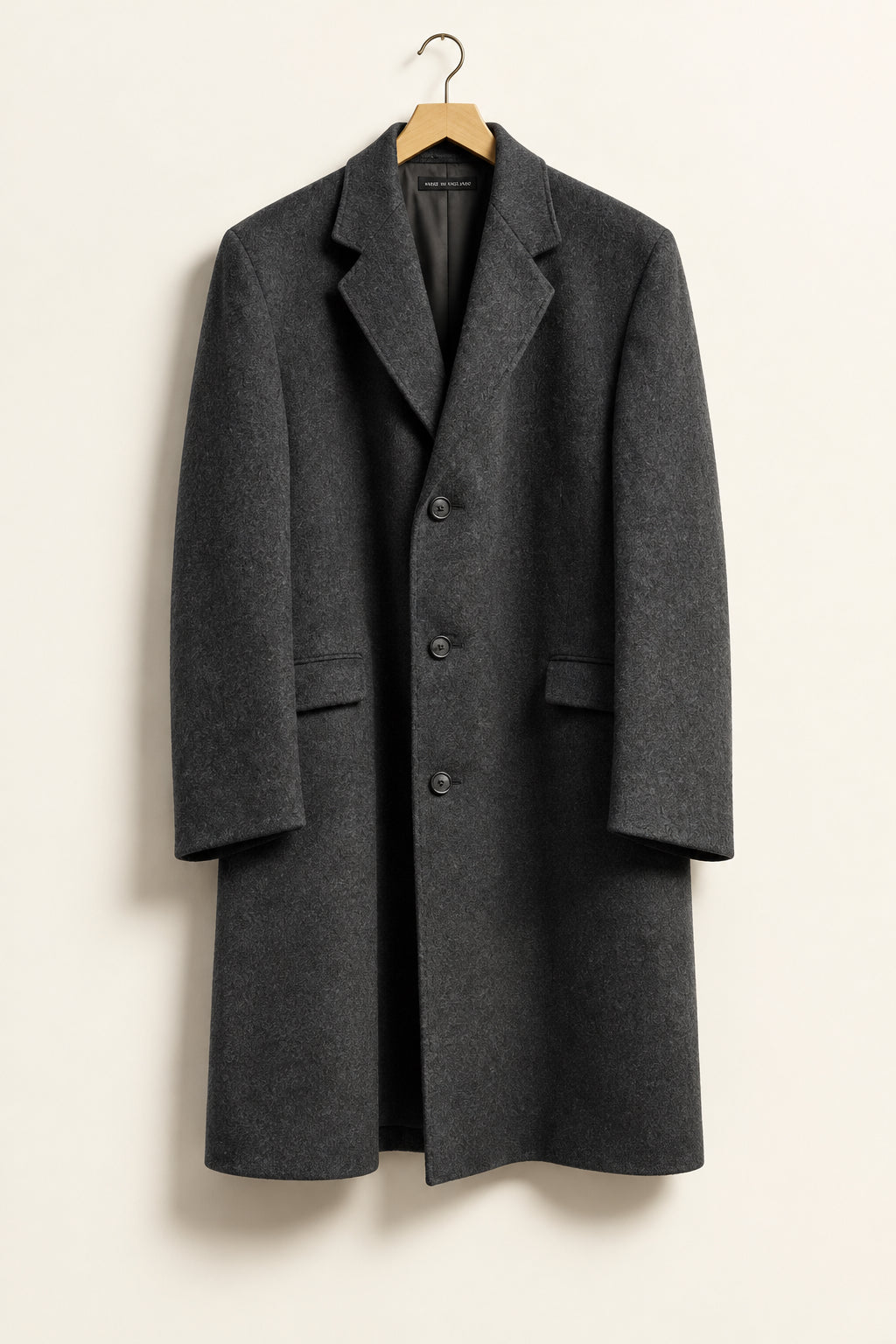 Oakbrook Grey Topcoat Wool Made in UK Men’s Size XL
