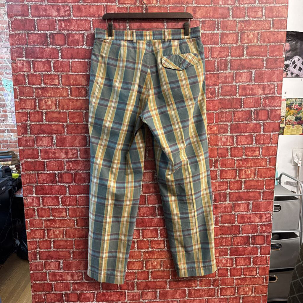 Bogner Vintage Plaid Pleated Trouser Pants Men's Size 32
