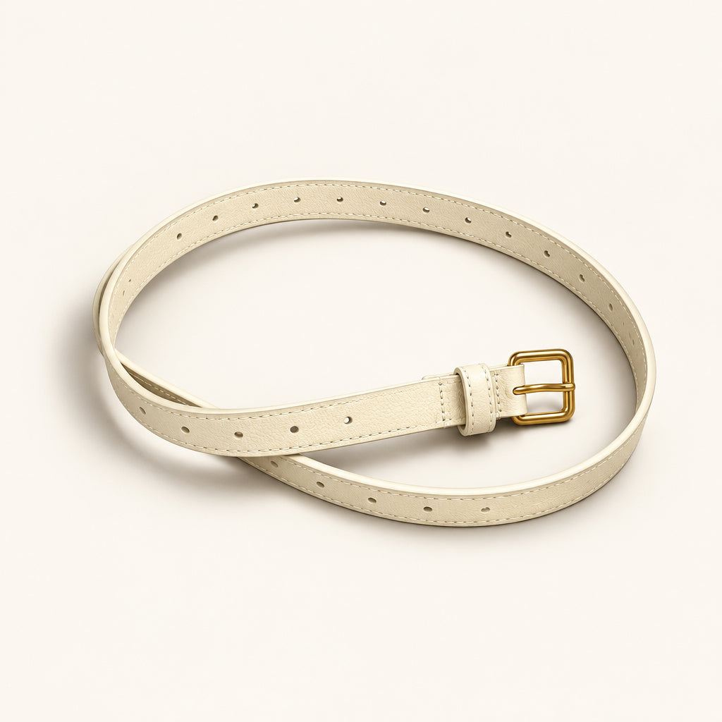 J Crew Beige Leather Belt Ladies Size XS/S