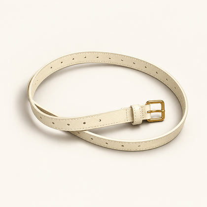 J Crew Beige Leather Belt Ladies Size XS/S