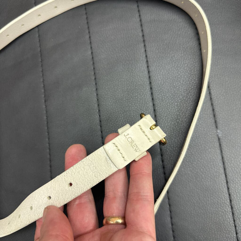 J Crew Beige Leather Belt Ladies Size XS/S