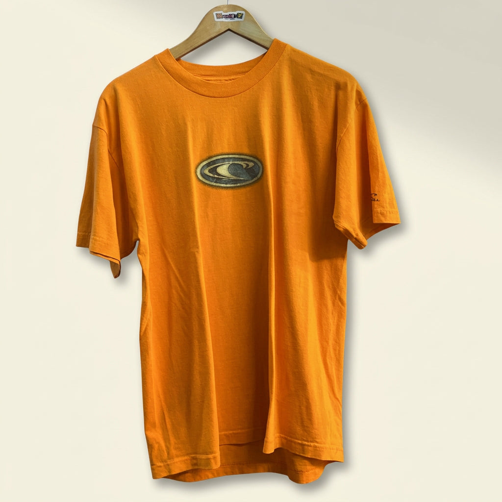 O'Neil Center Logo Graphic T-Shirt Back Graphic Orange/Blue/Grey Men’s Size L
