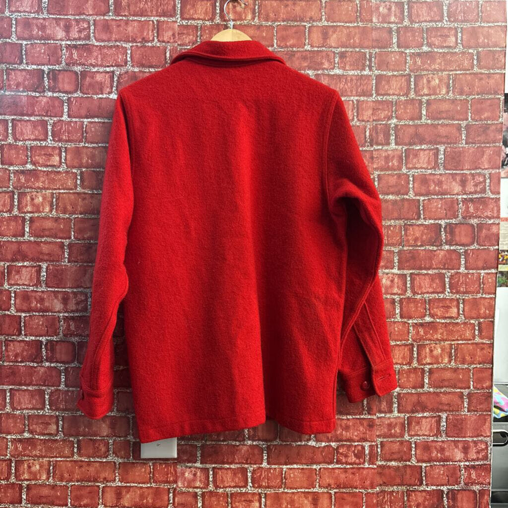 Boy Scouts of America Jac-Shirt Button Down Wool Bright Red Men’s Size 38