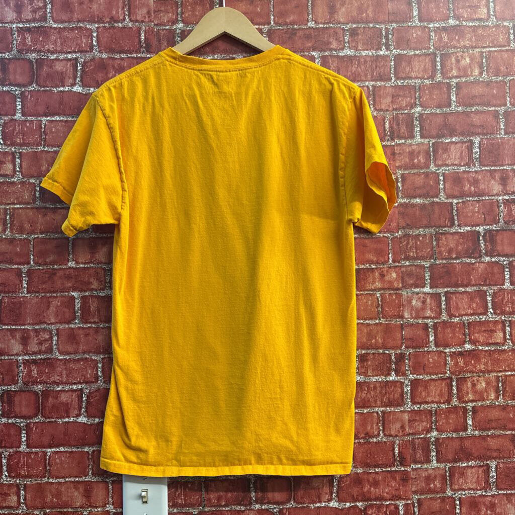 Hanes T-Shirt Graphic Design Lion Yellow Size M