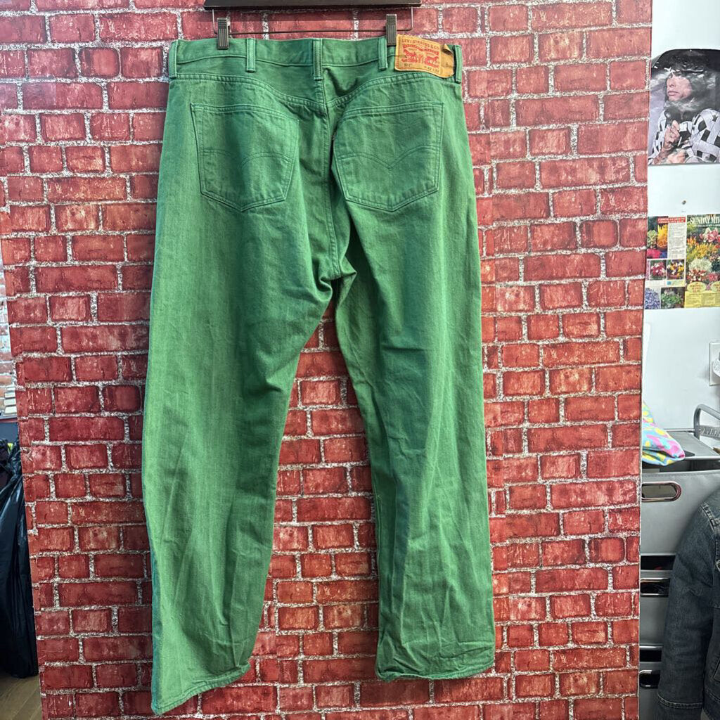 Levis 501 Jeans Green Men’s Size 42x32