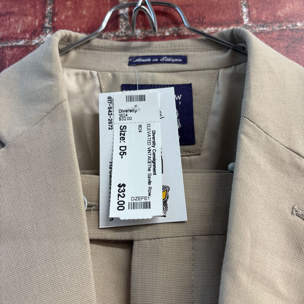 The Savile Row Suit Set Blazer And Dress Pants Beige Size 32