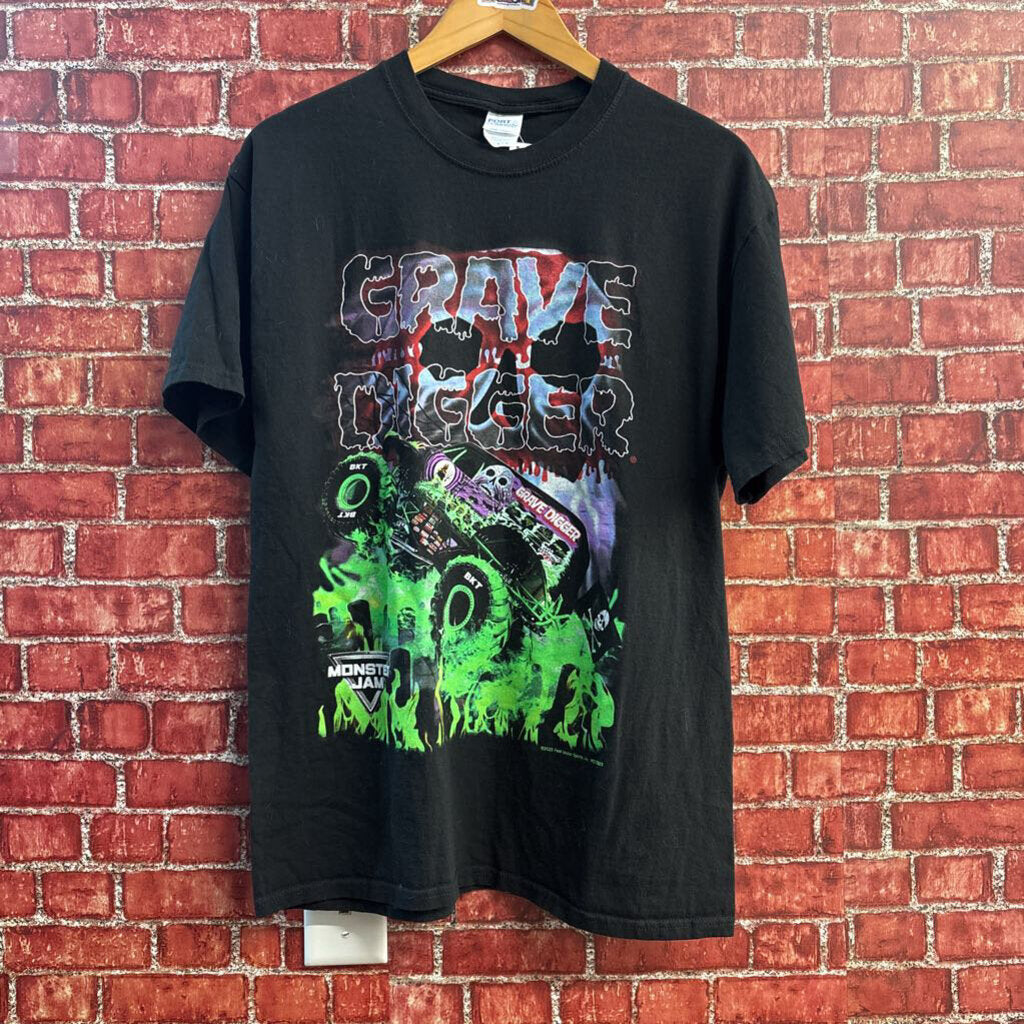 Port And Company T-Shirt Graphic Design Black/Green /Blue/Red Size L