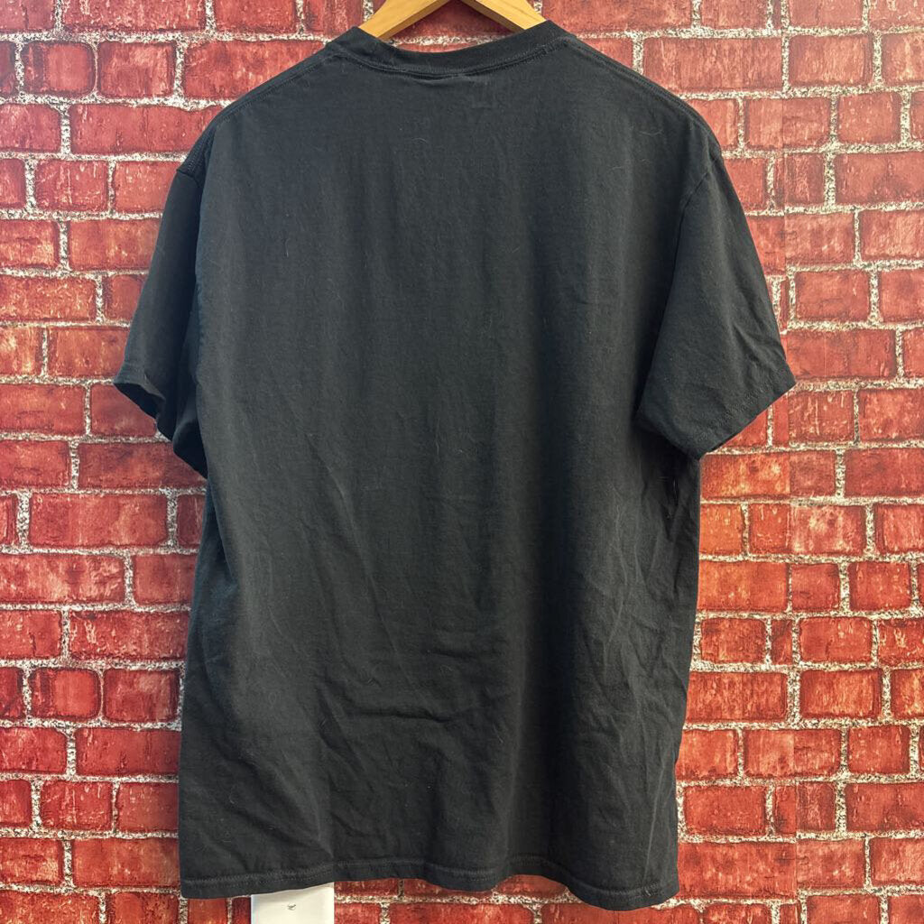Port And Company T-Shirt Graphic Design Black/Green /Blue/Red Size L
