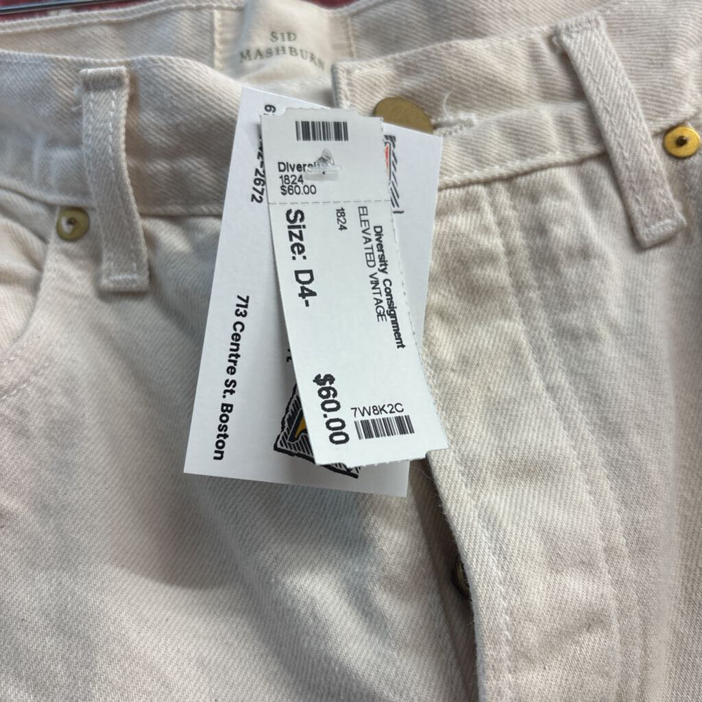 Sid Mashburn Jean Cream Wash Size 34