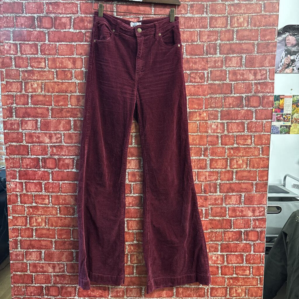 Rollas Dress Pants Corduroy Burgundy Size 27