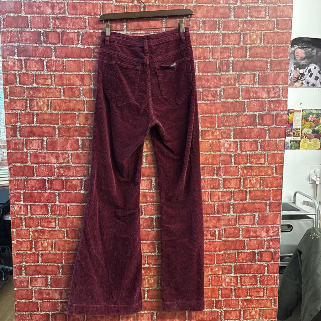 Rollas Dress Pants Corduroy Burgundy Size 27
