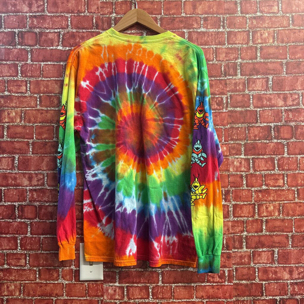 The Highroller Lobster Co. Long Sleeve Tee Lobster Rainbow Size L