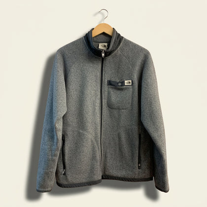 The North Face Fleece Jacket Zip Grey Men’s Size S
