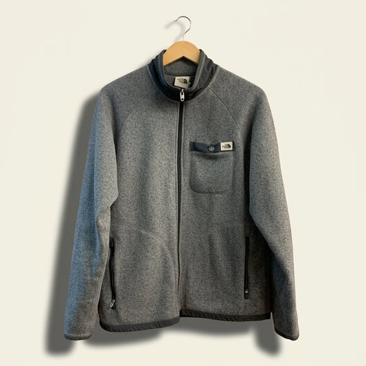 The North Face Fleece Jacket Zip Grey Men’s Size S
