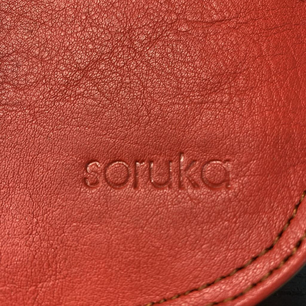 Soruka Crossbody Bag Leather Color Block Red/Pink/Multi