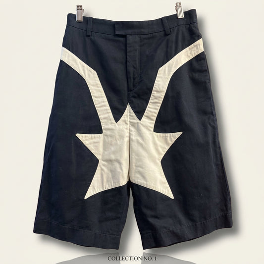 Givenchy Chino Shorts Big Crotch Star Navy/White Men’s Size 36