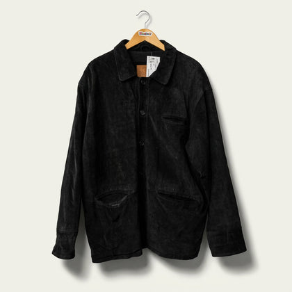 Vintage Ciro Citterio Black Suede Button Front Men’s Size XL