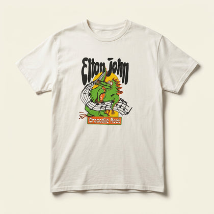 Elton John Tee Crocodile Rock White/Multi Men’s Size XL