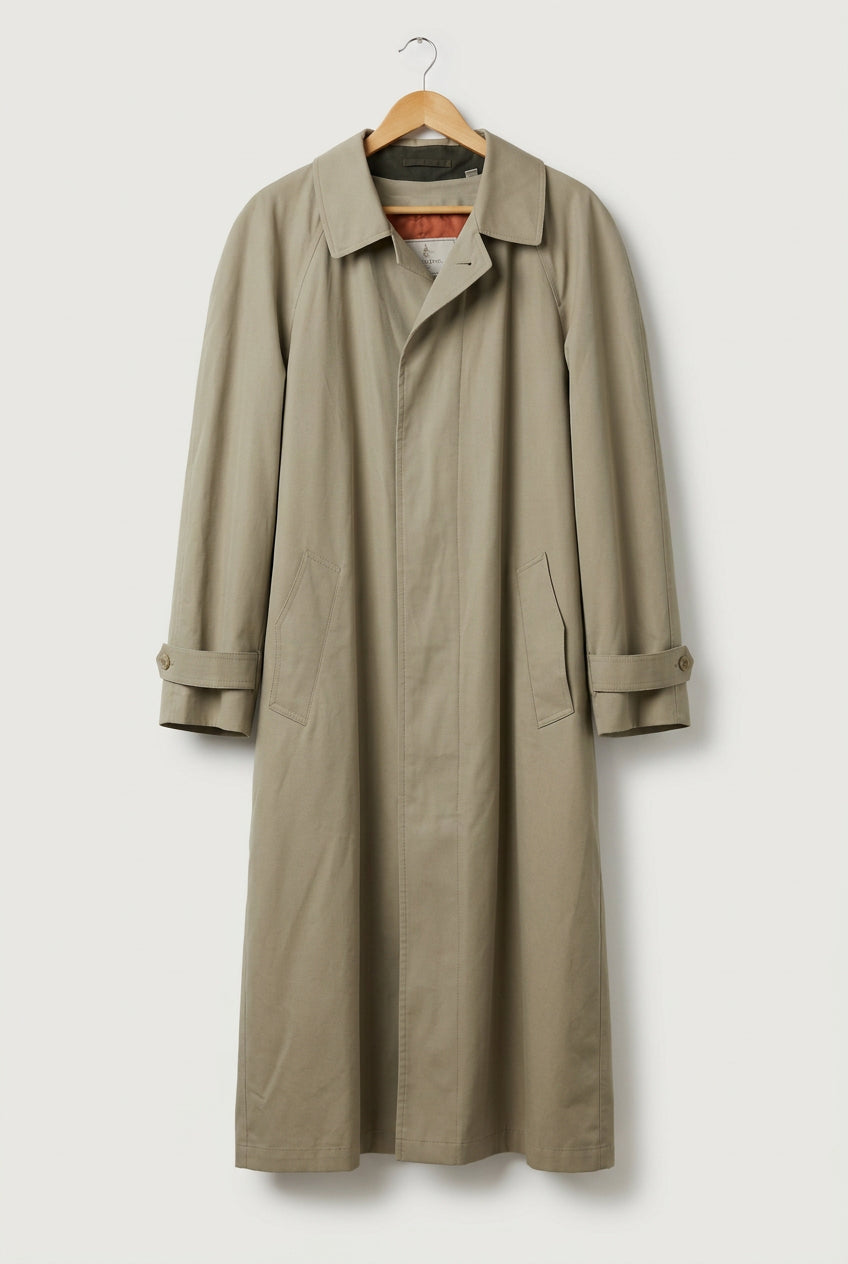 Vintage London Fog Grey Trench Coat Men’s Size 40R