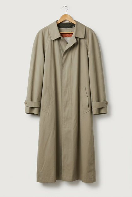 Vintage London Fog Grey Trench Coat Men’s Size 40R