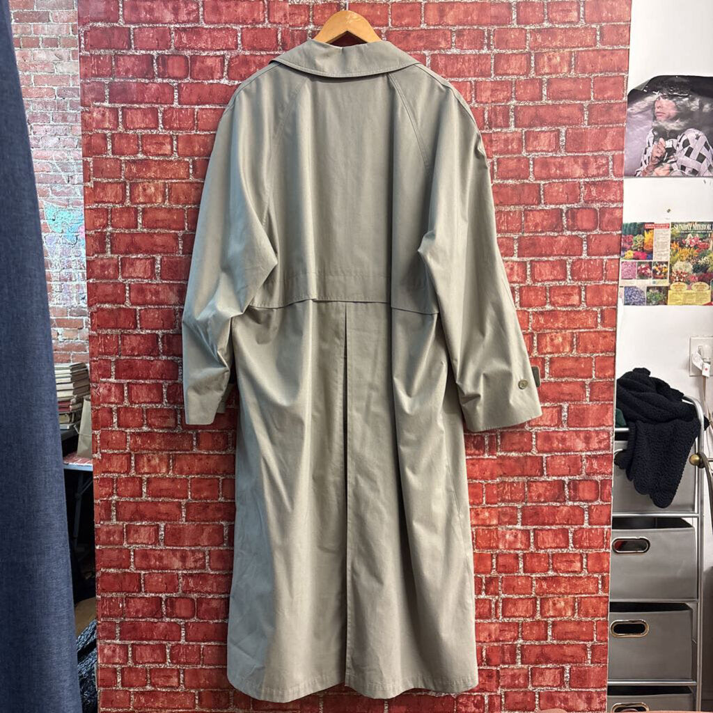 Vintage London Fog Grey Trench Coat Men’s Size 40R