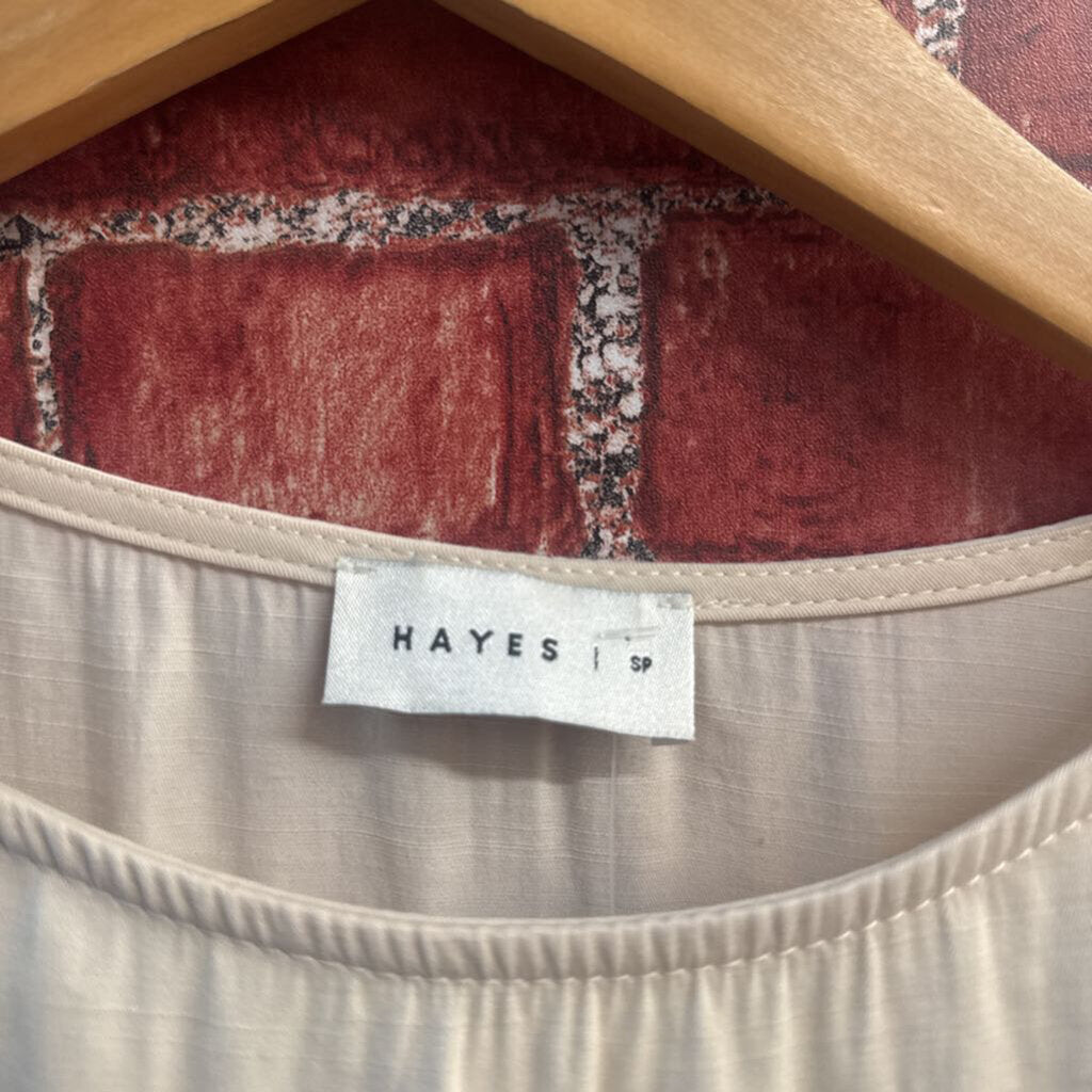 Hayes Top Cap Sleeve Beige Size SP