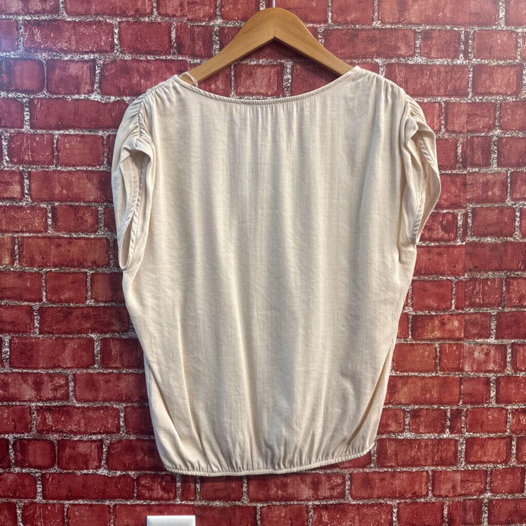 Hayes Top Cap Sleeve Beige Size SP