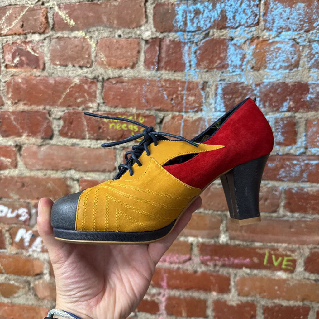 Miss L-Fire Mary Jane Heels Multi Color Size 39 (8.5L)