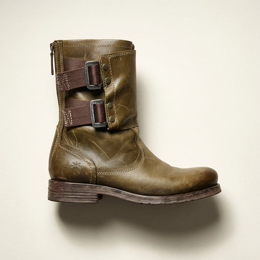 Fly London Buckle Mid Calf Boots Brown Size 38 (8L)
